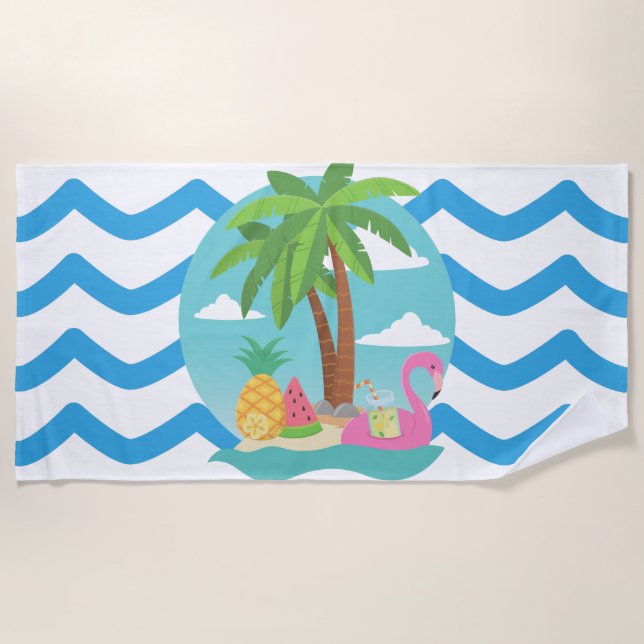 Serviette de plage Tropics (Devant)