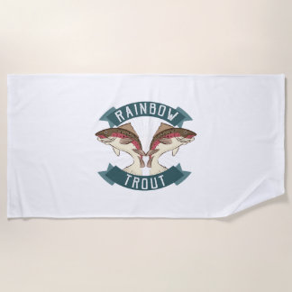 Serviette De Plage truite arc-en-ciel