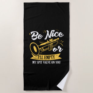 Serviette De Plage Trumpet Trumpet Player Cadeau Funny Trumpet