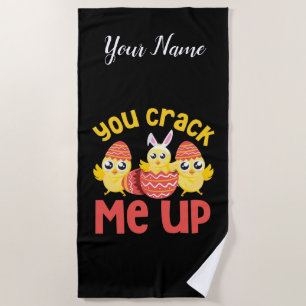 Serviette De Plage Tu M'As Frappé Les Poussins De Pâques