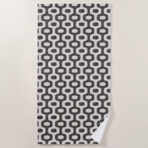 Serviette De Plage Tuile de Portugais de Rio de Janeiro de plage