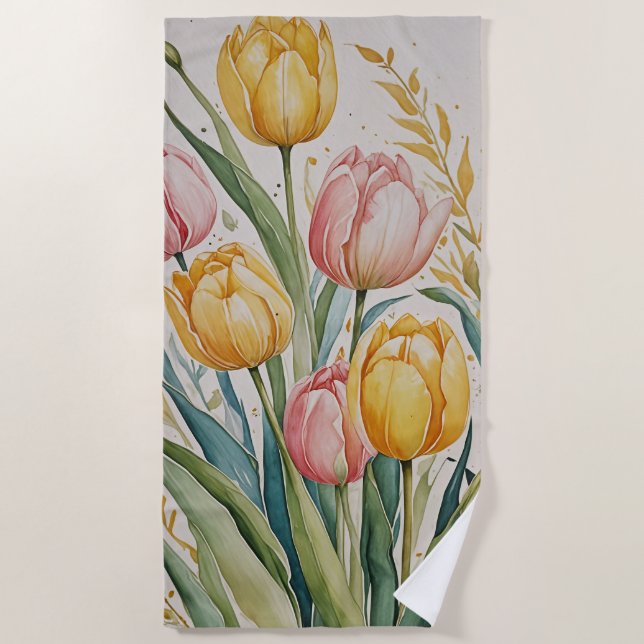 Serviette De Plage Tulip Reverie (Devant)