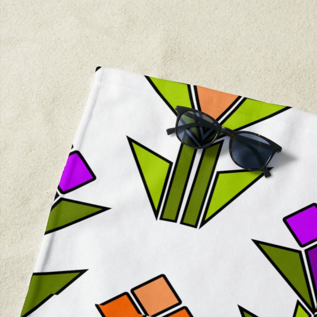 Serviette De Plage Tulipes (En situation)