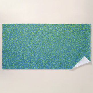 Serviette de plage turquoise et dorée