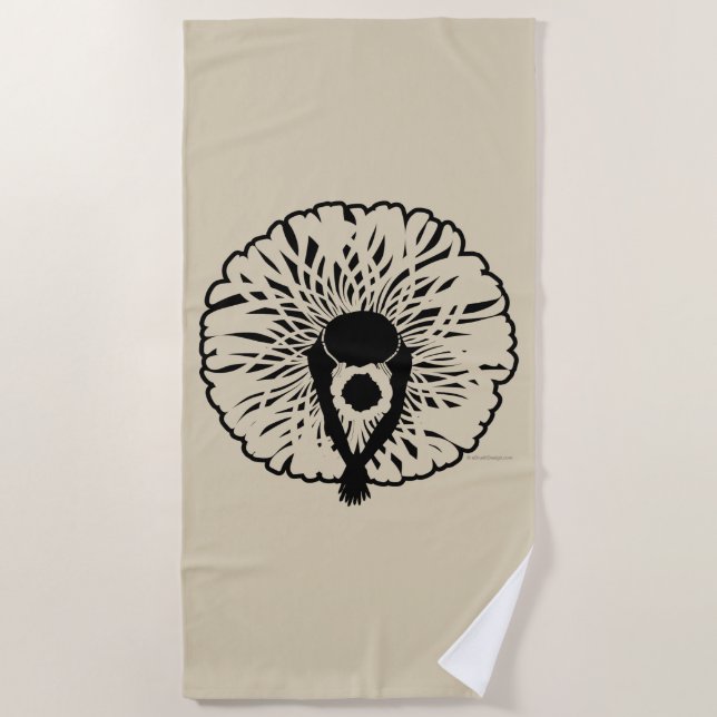 Serviette De Plage Tutu Élégant (Devant)