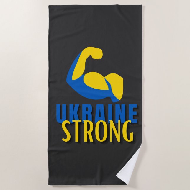 Serviette De Plage Ukraine Forte Flex musculaire (Devant)