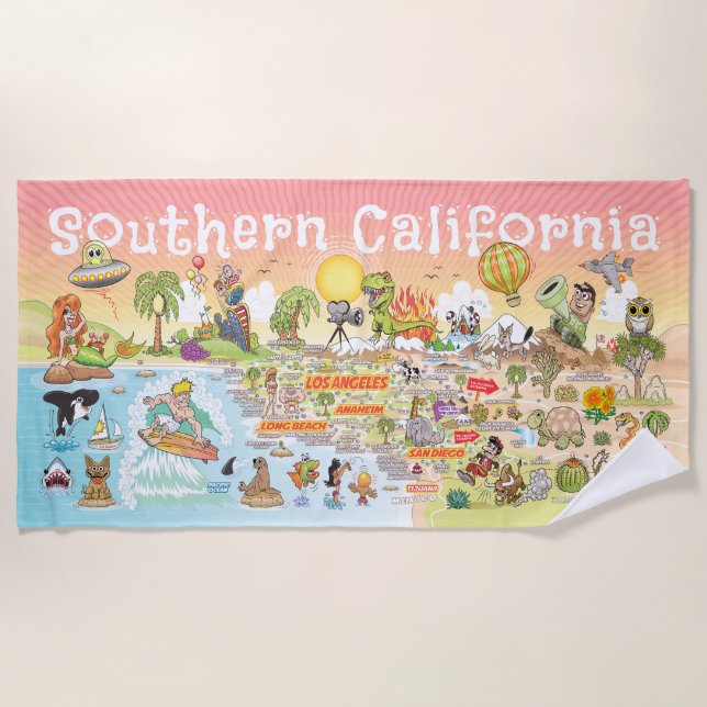 Serviette De Plage Ultimate SoCal Sunset Beach Towel (Devant)