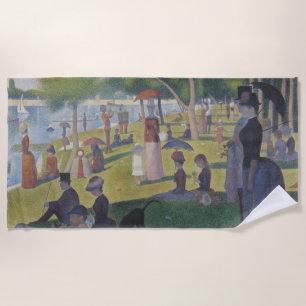 Serviette De Plage Un dimanche à La Grande Jatte, Georges Seurat 1884
