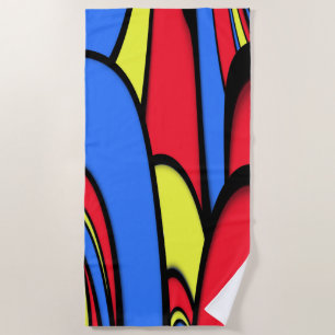 Serviette De Plage Un éclat de couleurs festives