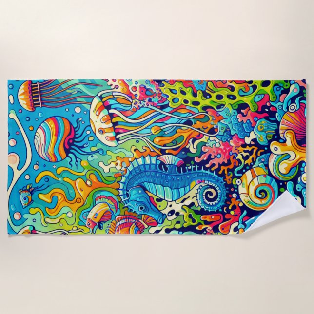 Serviette De Plage Underwater Wonderland (Devant)