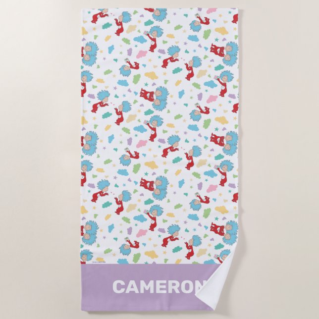 Serviette De Plage Une chose deux douces choses Motif (Devant)