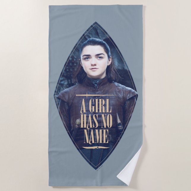 Serviette De Plage "Une Fille N'A Pas De Nom" Arya Stark Graphic (Devant)