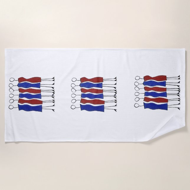 Serviette de plage (unique à main) (Devant)