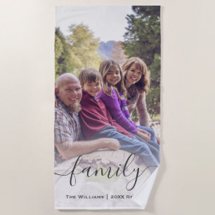 Serviette De Plage Unique Novelty Keepsaké Nom de famille Réunion Pho