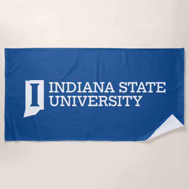 Serviette De Plage Université d'État de l'Indiana (Devant)