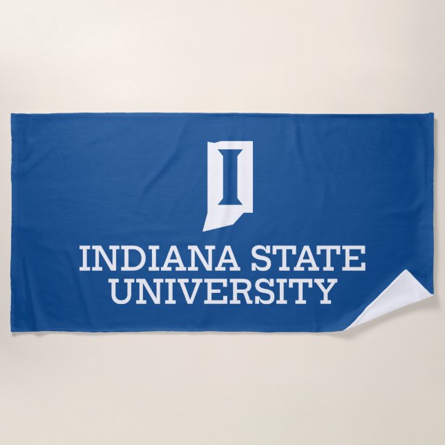 Serviette De Plage Université d'État de l'Indiana (Devant)