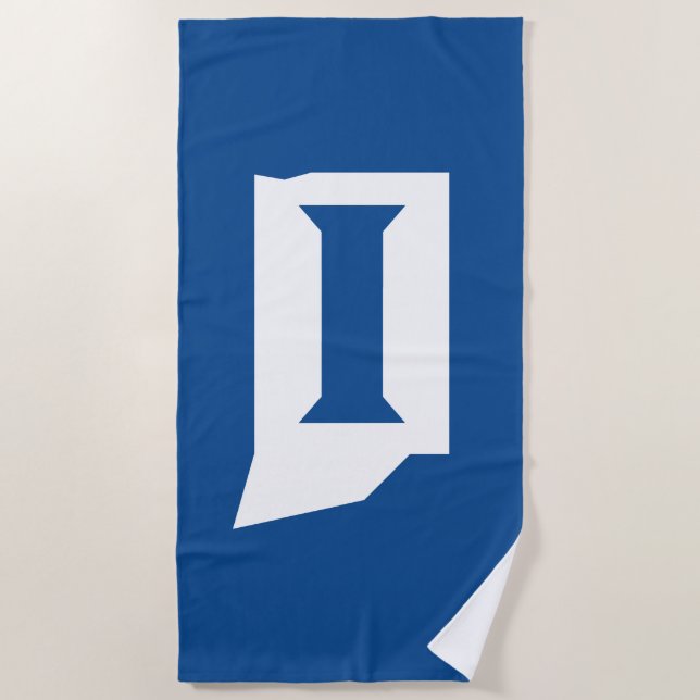 Serviette De Plage Université d'État de l'Indiana (Devant)