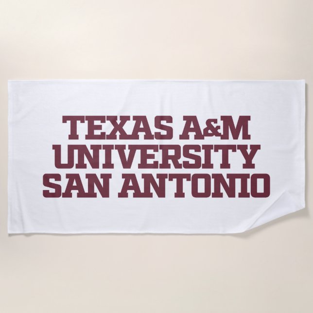 Serviette De Plage Université Texas A&M de San Antonio (Devant)