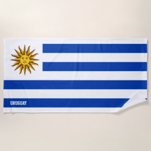 Serviette De Plage Uruguay Drapeau splendide patriotique
