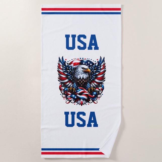serviette de plage USA Beach (Devant)