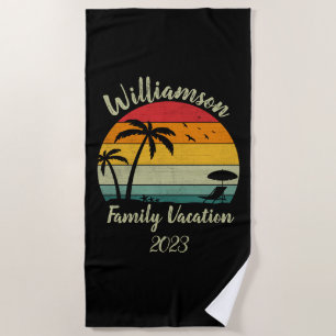 Serviette De Plage Vacances familiales personnalisées