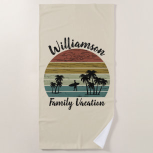 Serviette De Plage Vacances familiales personnalisées
