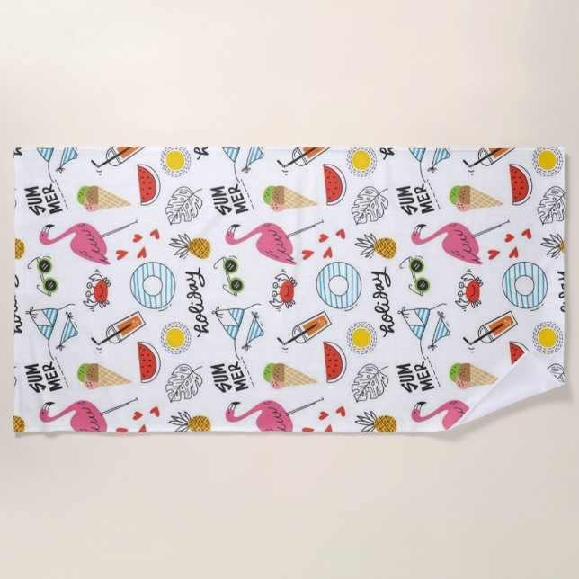 Serviette De Plage Vacay d'été (Devant)