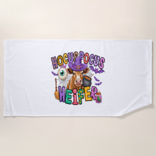 Serviette De Plage Vache d'Halloween Moo Boo