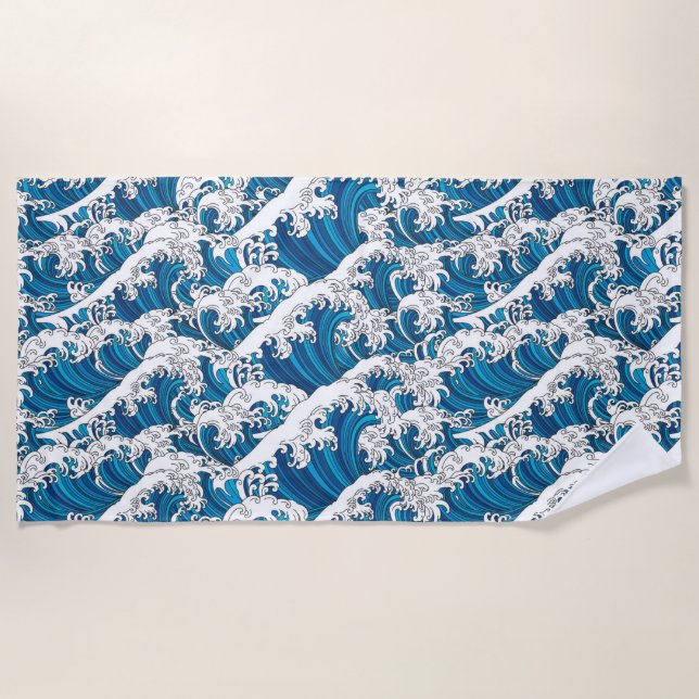 Serviette De Plage Vagues (Devant)