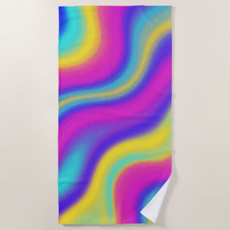 Serviette De Plage Vagues Groovy