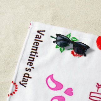 Serviette De Plage Valentine's Day