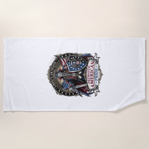 Serviette De Plage Vampire Patriotique Liberté Seigneur Horreur Monst