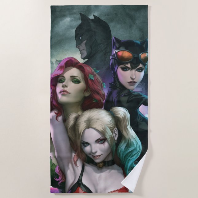 Serviette De Plage Variante de couverture de Gotham City Sirens #1000 (Devant)