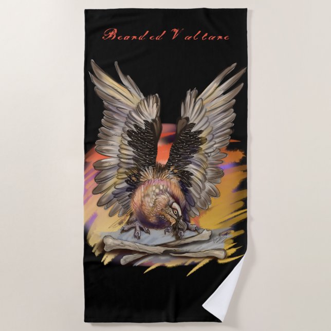 Serviette De Plage Vautour (Devant)