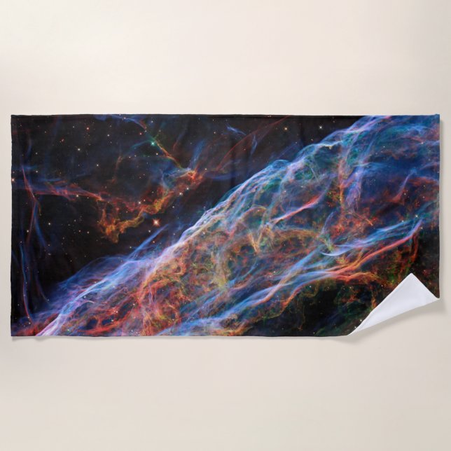 Serviette De Plage Veil Nebula Supernova Reste Télescope Hubble (Devant)