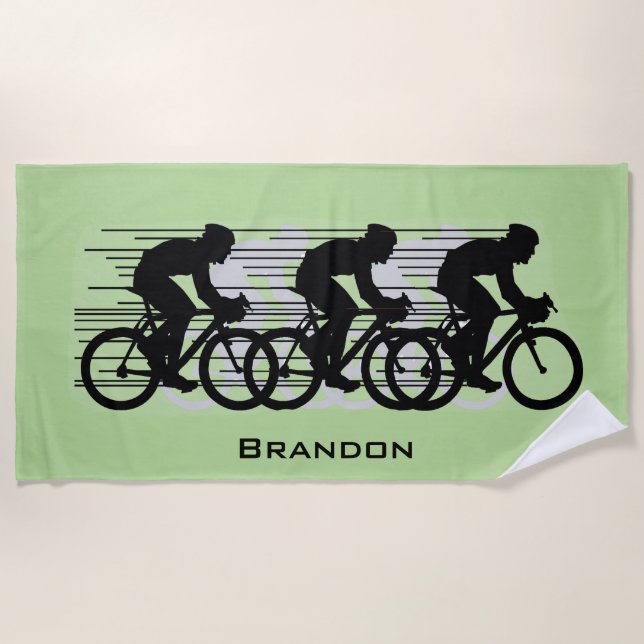 Serviette De Plage Vélo Design Beach Towel (Devant)