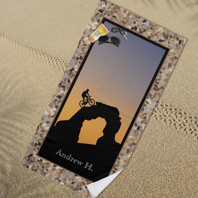 Serviette De Plage Vélo tout terrain Pebble (Créateur téléchargé)