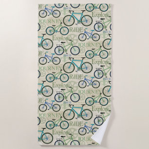 Serviette De Plage Vélo Voyage Blue Beach Towne