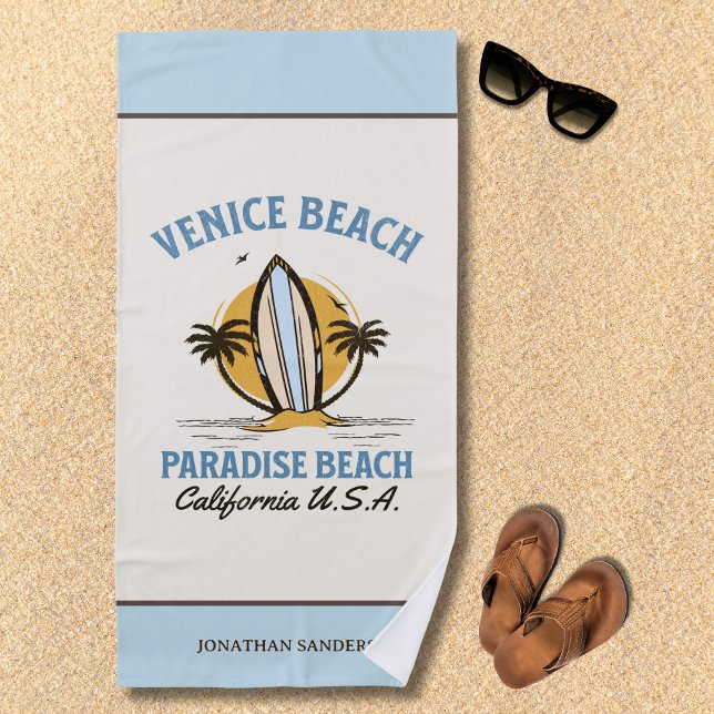 Serviette De Plage Venice Beach California Paradise Beach (Créateur téléchargé)