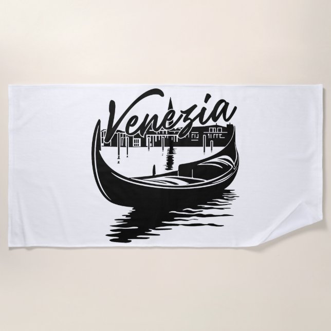 SERVIETTE DE PLAGE VENISE (Devant)