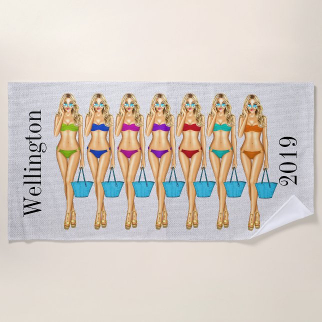 Serviette De Plage Vente de 2 semaines (Devant)