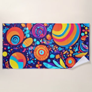 Serviette De Plage Véritable bulle Abstraite