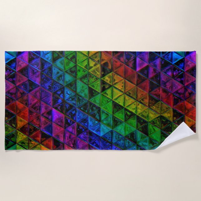 Serviette De Plage Verre de fierté (Devant)