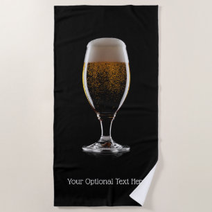 Serviette De Plage Verre de la bière