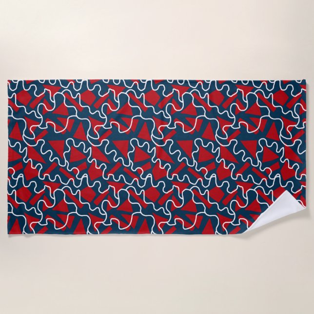 Serviette De Plage Vêtements de sport vintage  (Devant)