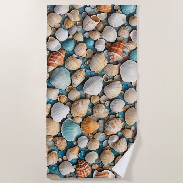 Serviette De Plage Vibe marine paisible (Devant)