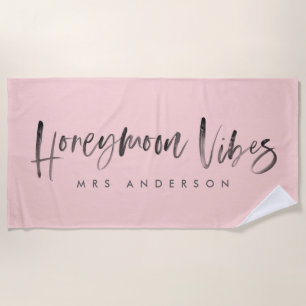 Serviette De Plage Vibes de lune de miel