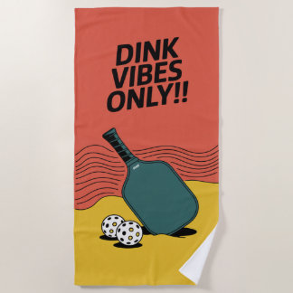 Serviette De Plage Vibes Dink Pickleball seulement Gear Tournament Pa