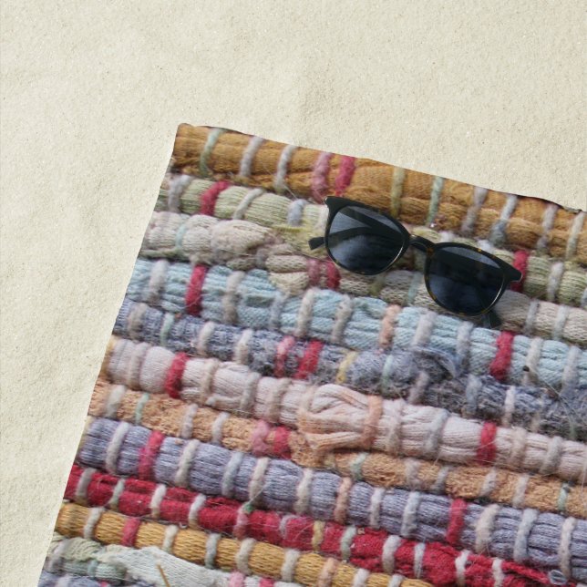 Serviette De Plage Vieille couverture de chiffon (En situation)