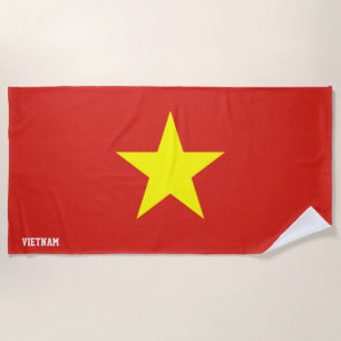 Serviette De Plage Vietnam Drapeau splendide patriotique